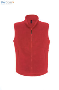 fabricant bodywarmer polaire publicitaire Rouge