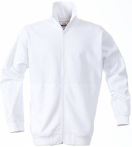 Sweatshirt personnalisé avec zip Blanc