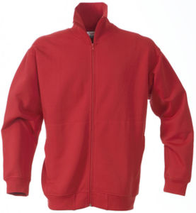 Sweatshirt personnalisé avec zip Rouge