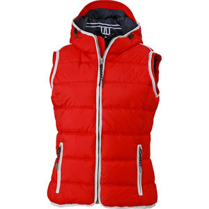 Sehi | Bodywarmer personnalisé pour femme Rouge Blanc