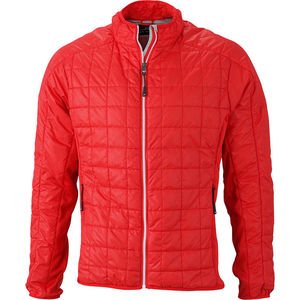 Haqu | Veste publicitaire pour homme Rouge clair Argent