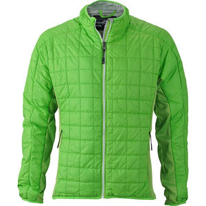 Haqu | Veste publicitaire pour homme Vert printemps Argent