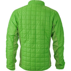 Haqu | Veste publicitaire pour homme Vert printemps Argent 1